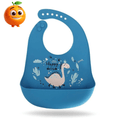 Babador de silicone para bebê - Laranja Shop