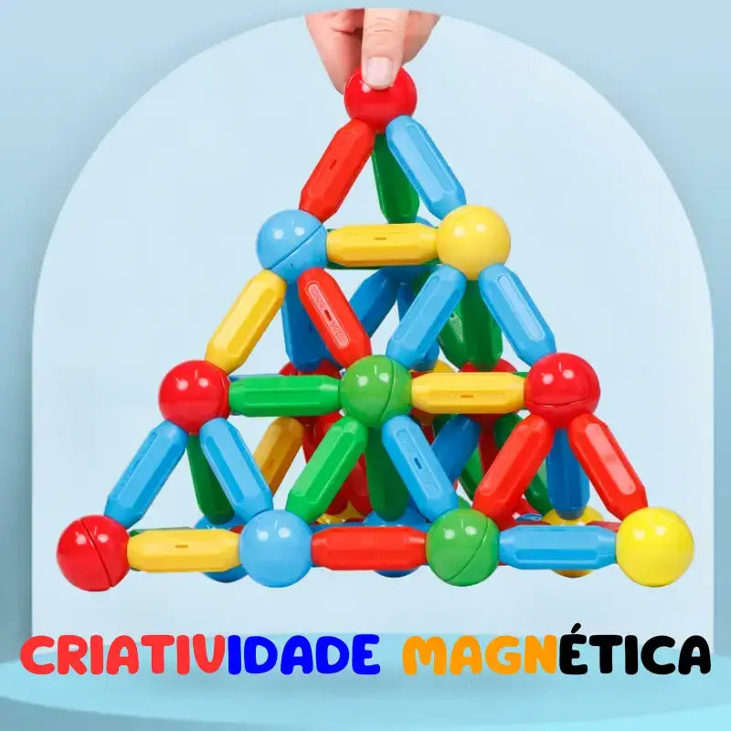 ConectColor - Blocos de Construção Magnéticos - Laranja Shop