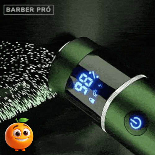 Barbeador Portátil Elétrico Profissional - UltraShave™ - Laranja Shop