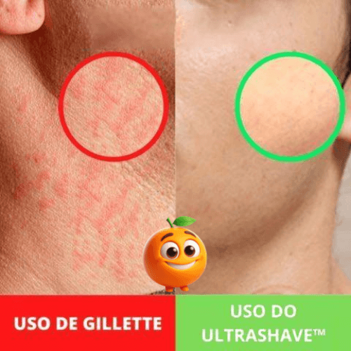 Barbeador Portátil Elétrico Profissional - UltraShave™ - Laranja Shop