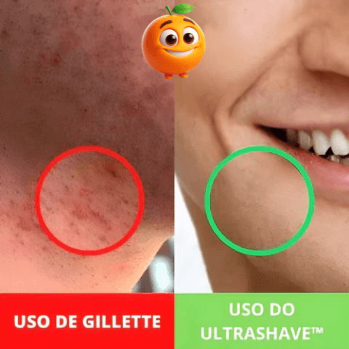 Barbeador Portátil Elétrico Profissional - UltraShave™ - Laranja Shop