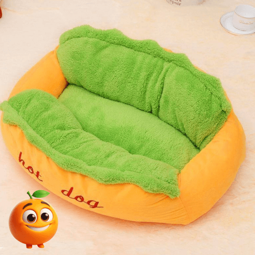 Cama para Pets - Hot Dog - Laranja Shop