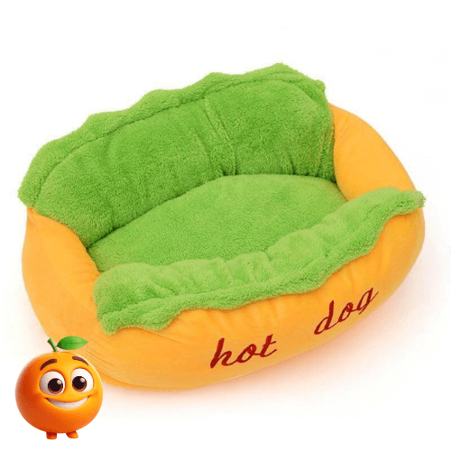 Cama para Pets - Hot Dog - Laranja Shop