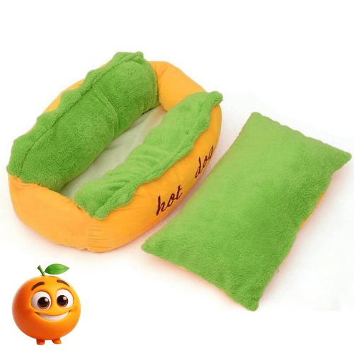 Cama para Pets - Hot Dog - Laranja Shop