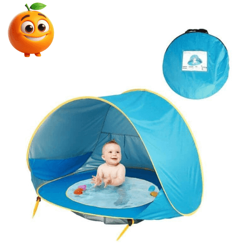 Barraca Bebê com Proteção UV - Tenda Kids - Laranja Shop