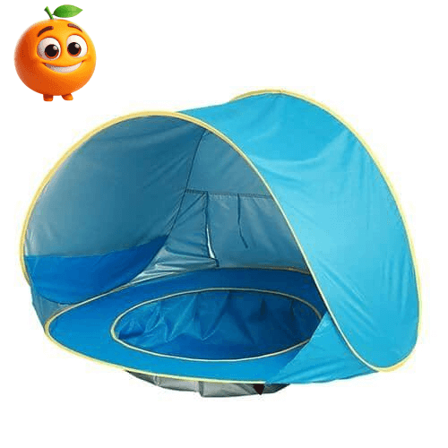 Barraca Bebê com Proteção UV - Tenda Kids - Laranja Shop