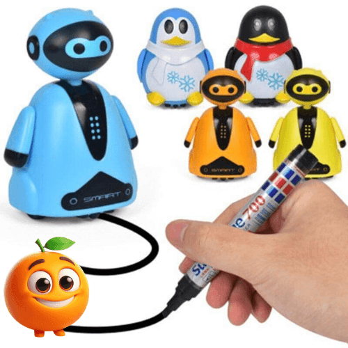 Brinquedo Educativo 1 a 8 Anos Infantil - Robot - Laranja Shop