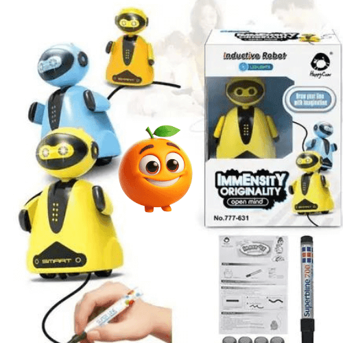 Brinquedo Educativo 1 a 8 Anos Infantil - Robot - Laranja Shop