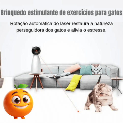 Brinquedo Estimulante de Exercícios para Gatos - Laranja Shop