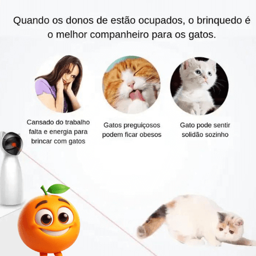 Brinquedo Estimulante de Exercícios para Gatos - Laranja Shop