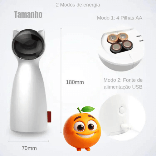 Brinquedo Estimulante de Exercícios para Gatos - Laranja Shop