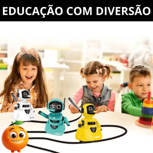 Brinquedo Educativo 1 a 8 Anos Infantil - Robot - Laranja Shop