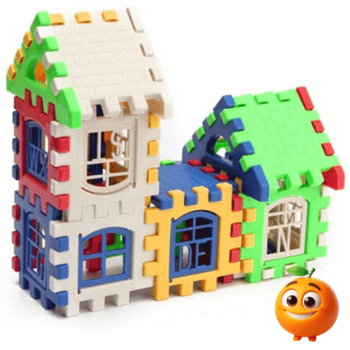 Blocos de construção - Casinha Feliz - Laranja Shop