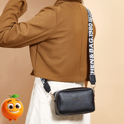 Bolsa Couro Mini Elegante Crossbody - Laranja Shop