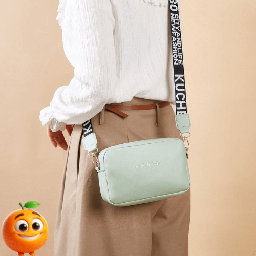 Bolsa Couro Mini Elegante Crossbody - Laranja Shop