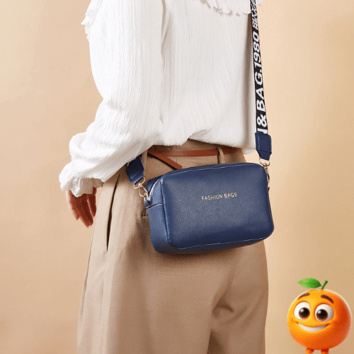 Bolsa Couro Mini Elegante Crossbody - Laranja Shop