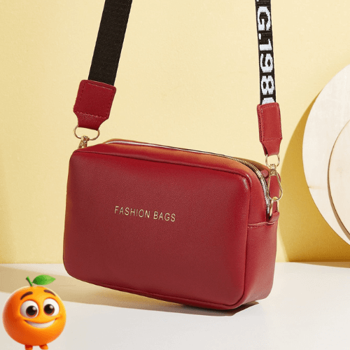 Bolsa Couro Mini Elegante Crossbody - Laranja Shop