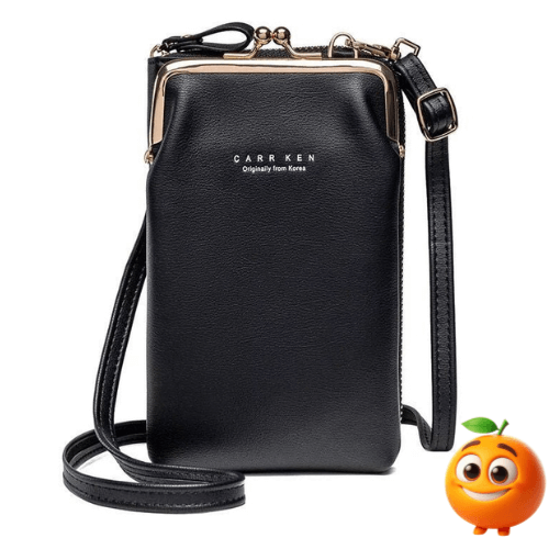 Bolsa Feminina Carteira com Alça Porta Celular - Laranja Shop