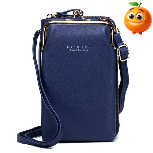 Bolsa Feminina Carteira com Alça Porta Celular - Laranja Shop