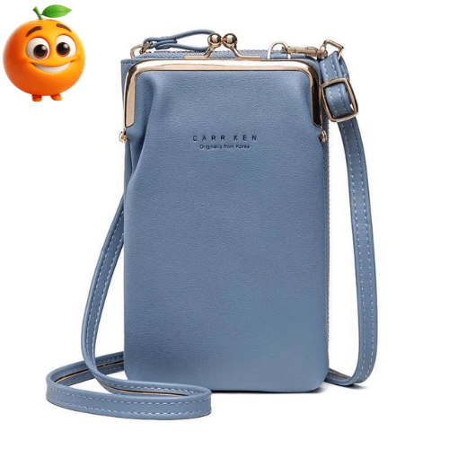 Bolsa Feminina Carteira com Alça Porta Celular - Laranja Shop