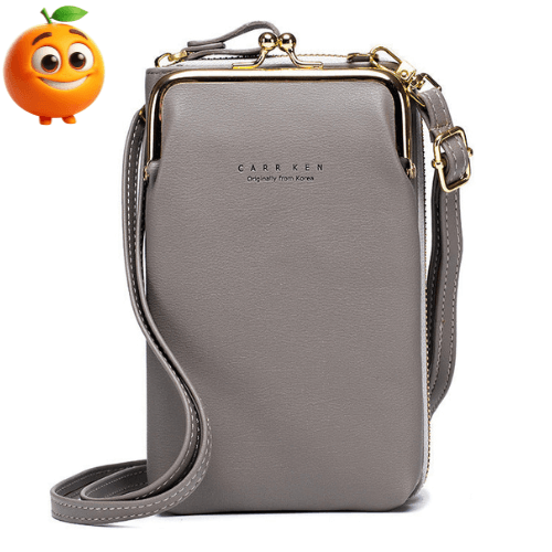 Bolsa Feminina Carteira com Alça Porta Celular - Laranja Shop