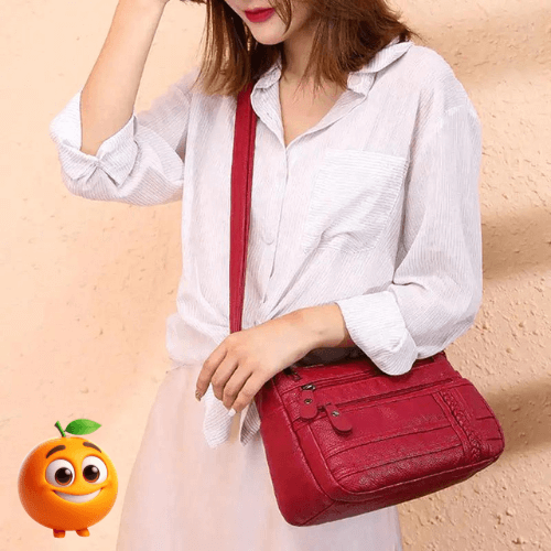 Bolsa Feminina de Couro - Sierra - Laranja Shop