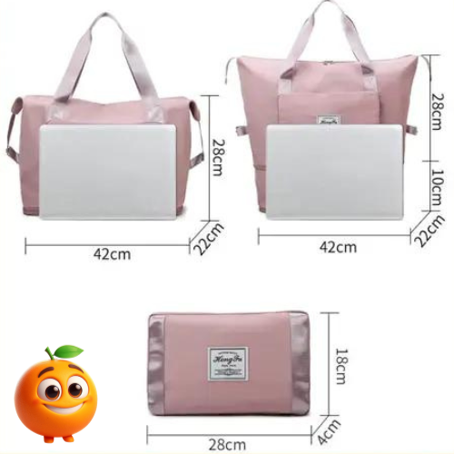 Bolsa Feminina Expansível - Laranja Shop