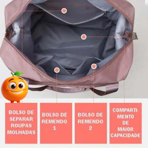 Bolsa Feminina Expansível - Laranja Shop