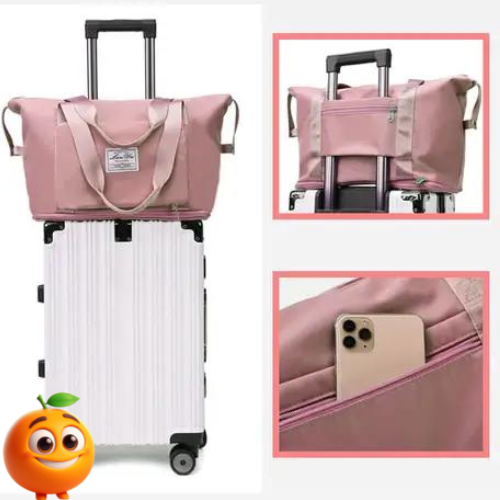 Bolsa Feminina Expansível - Laranja Shop