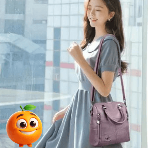 Bolsa Transversal Feminina Casual - Aussie - Laranja Shop