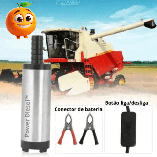 Bomba de Transferência de Óleo e Água Profissional - Laranja Shop