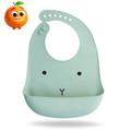 Babador de silicone para bebê - Laranja Shop