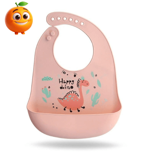 Babador de silicone para bebê - Laranja Shop