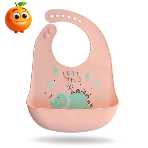 Babador de silicone para bebê - Laranja Shop