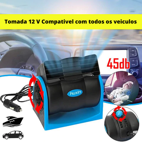 Climatizador Automotivo Ajustável sem ruídos Portátil - Empire Woman's Life 